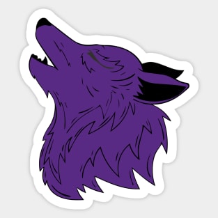 Howling Wolf Sticker